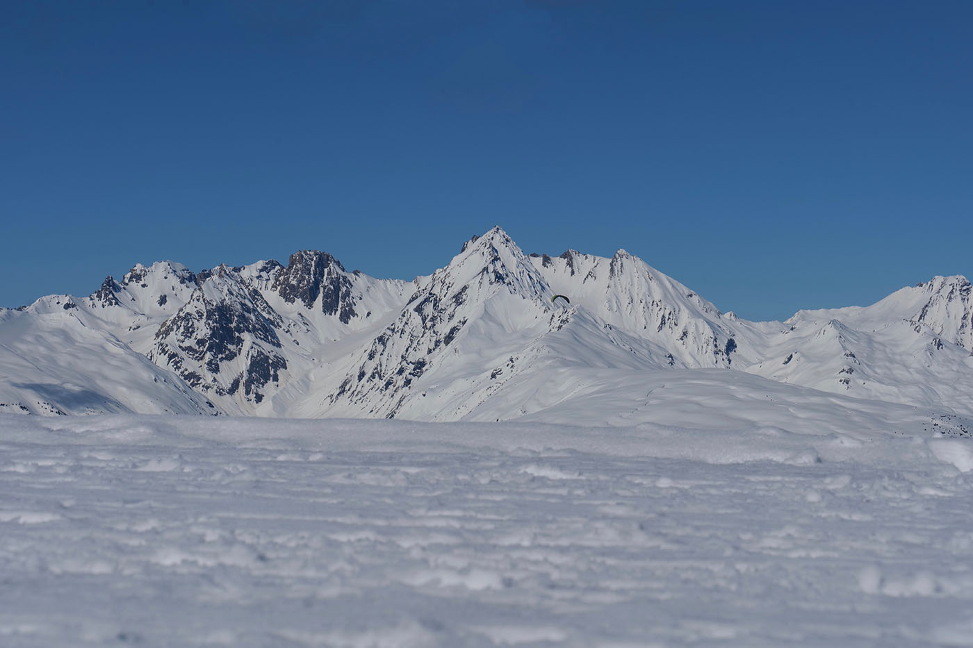 image de montagne avec tâches effacées