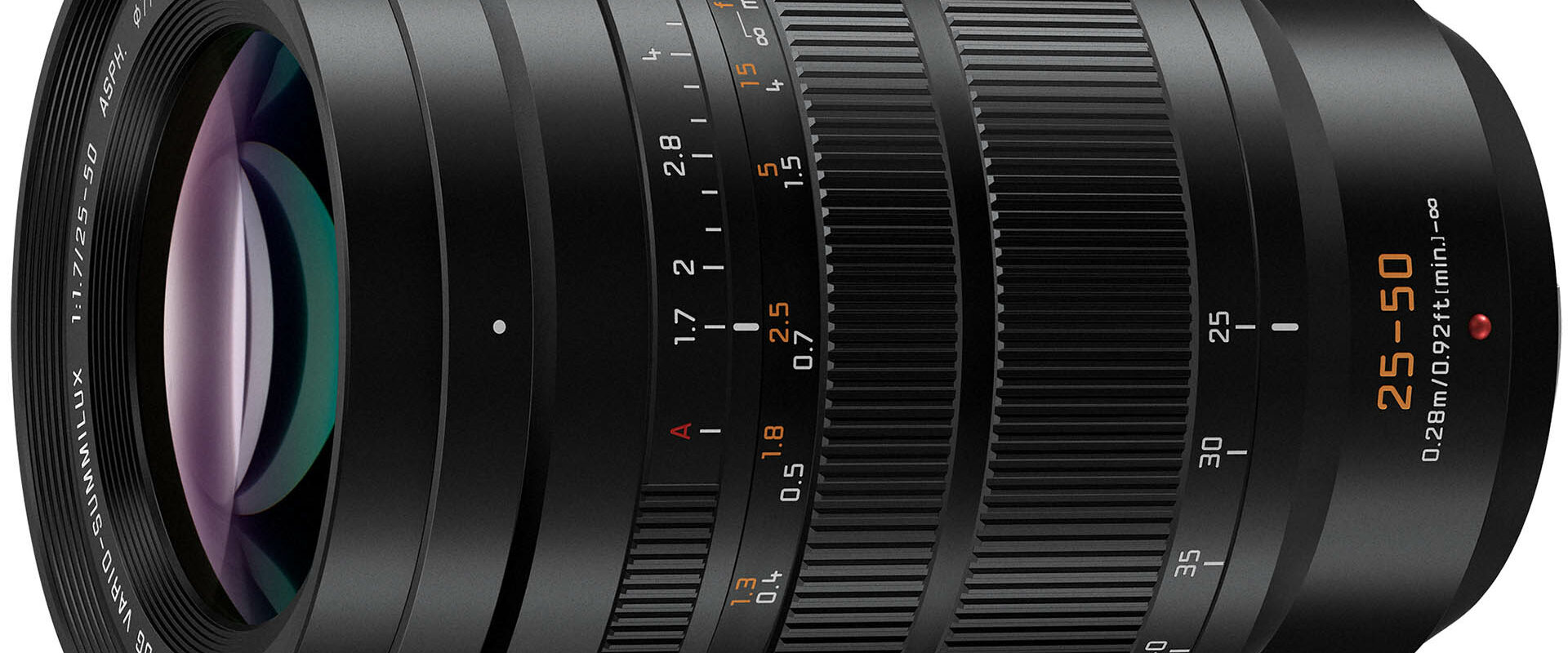 Panasonic Leica 25-50 mm f1.7 actu