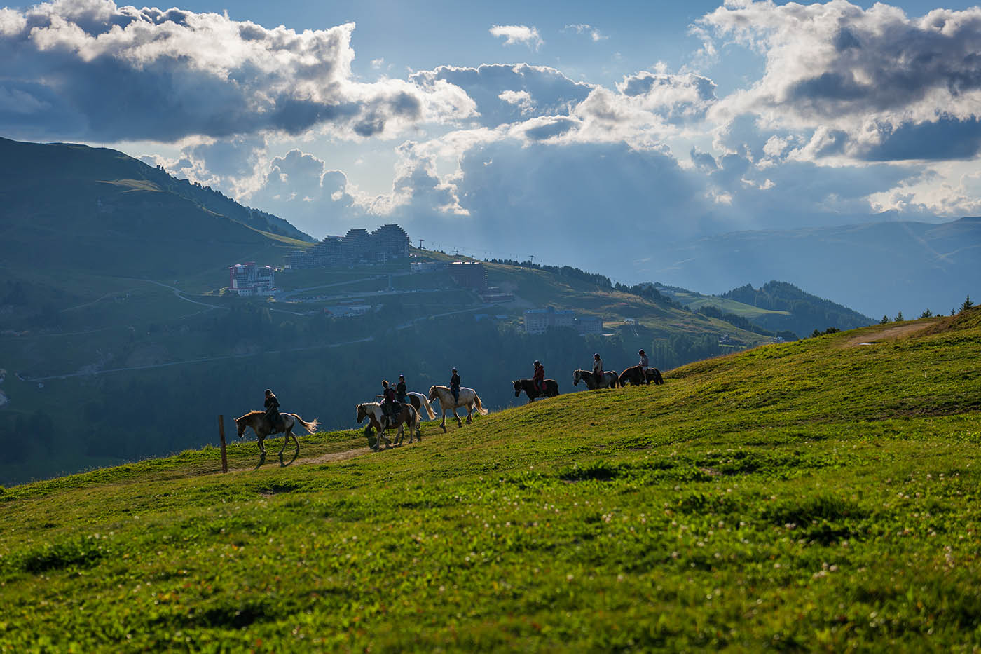 balade à cheval La Plagne