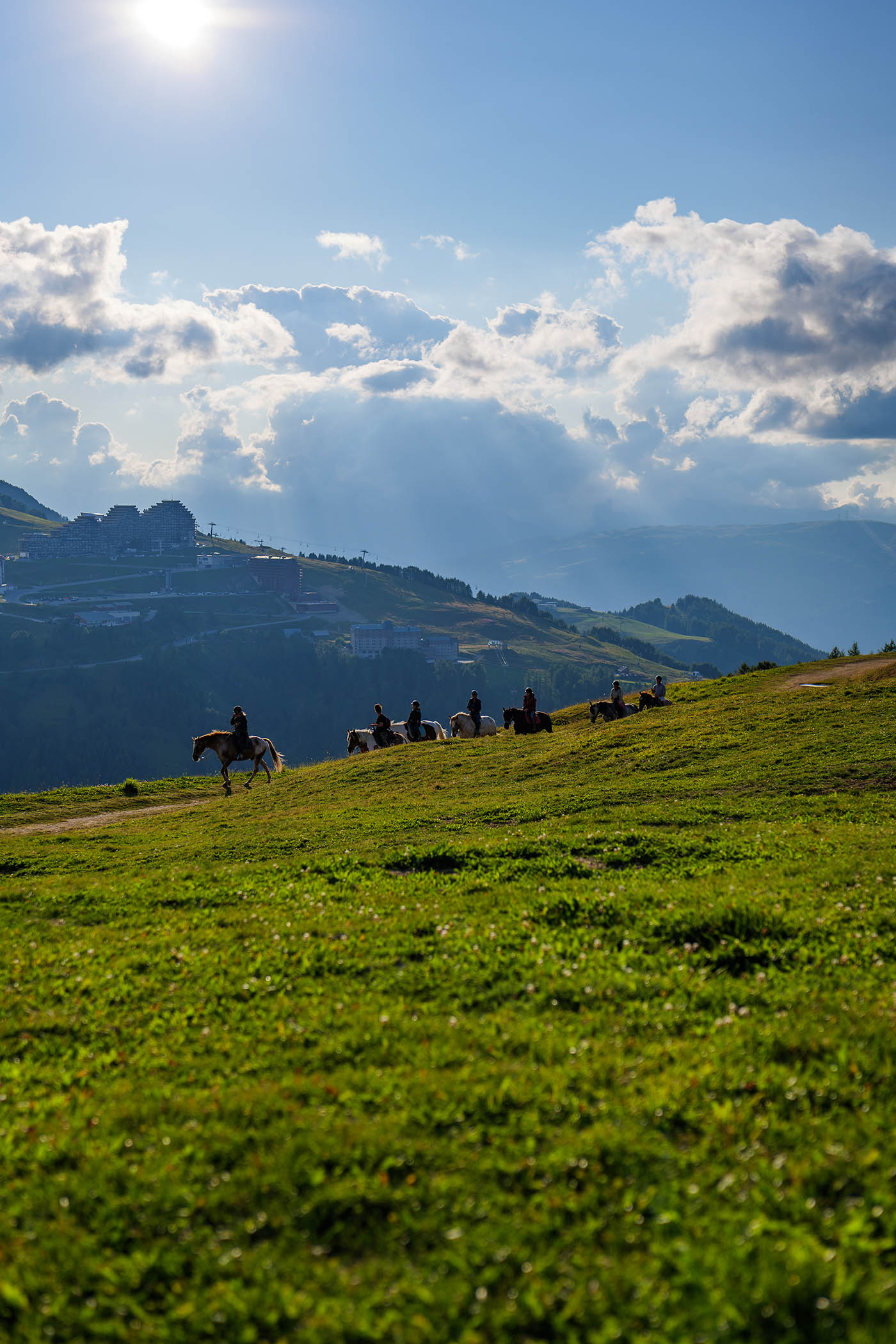 randonneurs à cheval Plagne Soleil