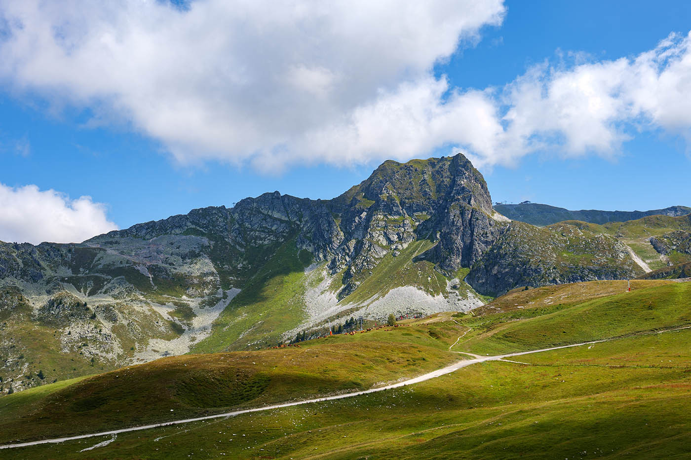 randonnée dans les Alpes à La Plagne