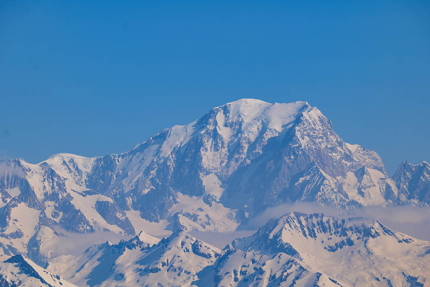 Mont-Blanc photographié à 300 mm