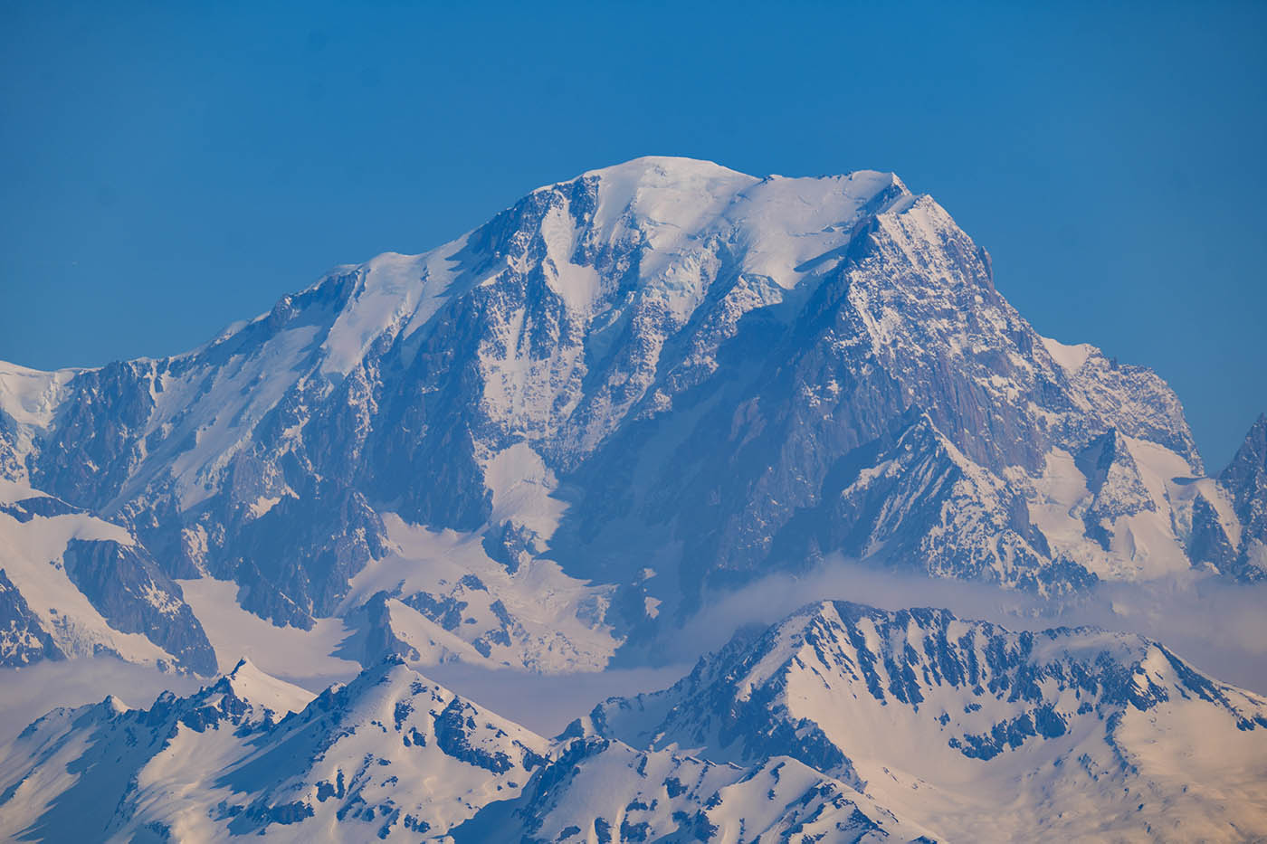 Mont-Blanc photographié à 400 mm