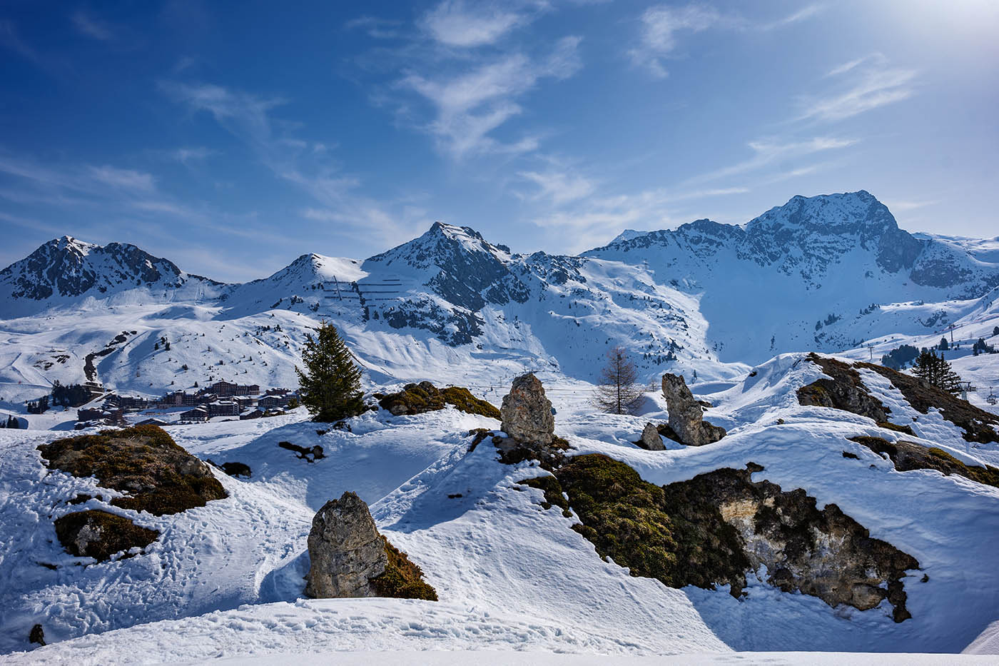 photo montagnes enneigées