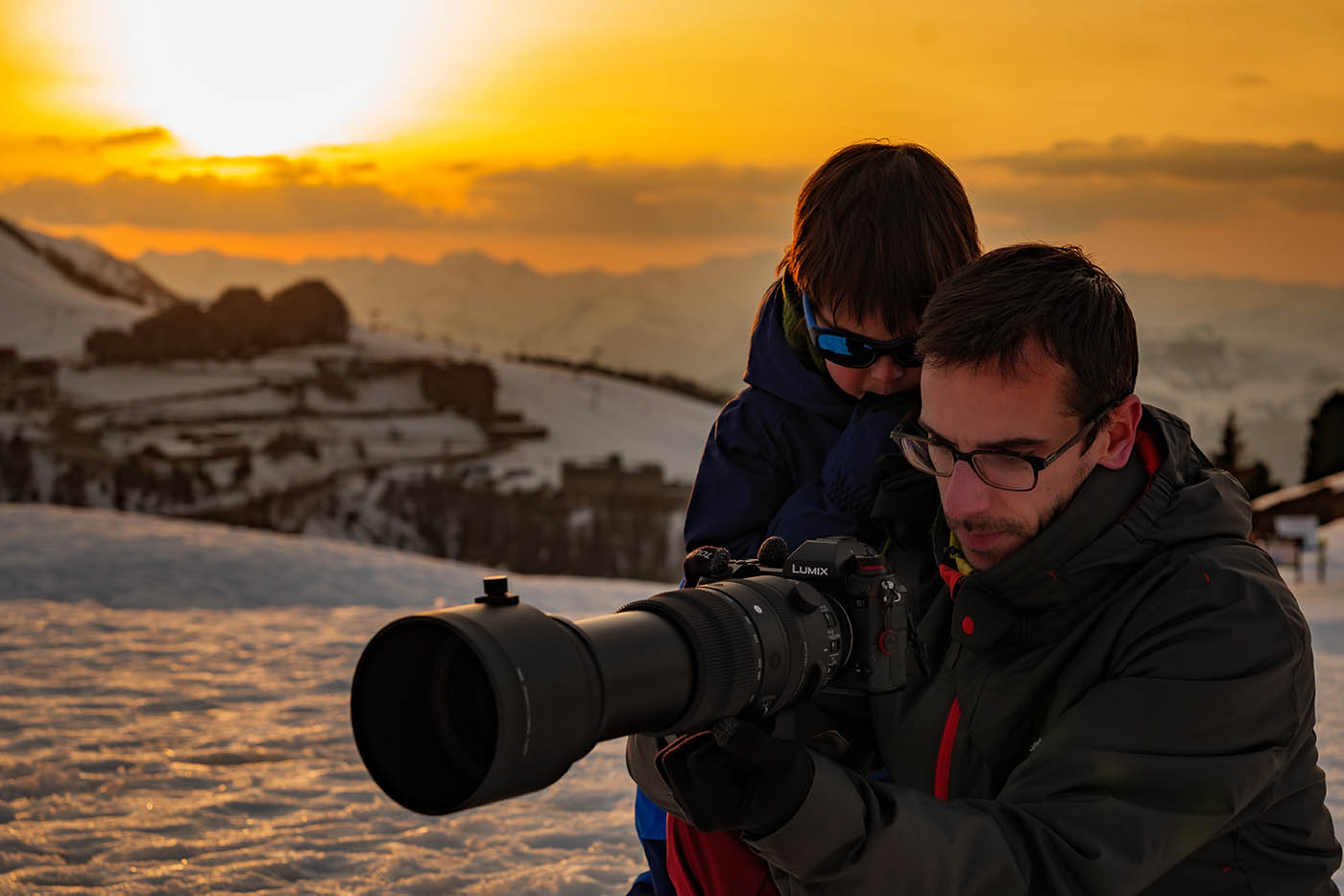 photographier coucher de soleil avec télé-objectif