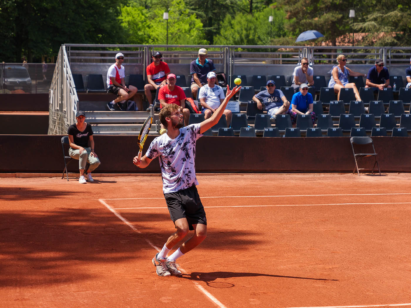 Oscar Otte lors du tournoi de tennis ATP de Lyon