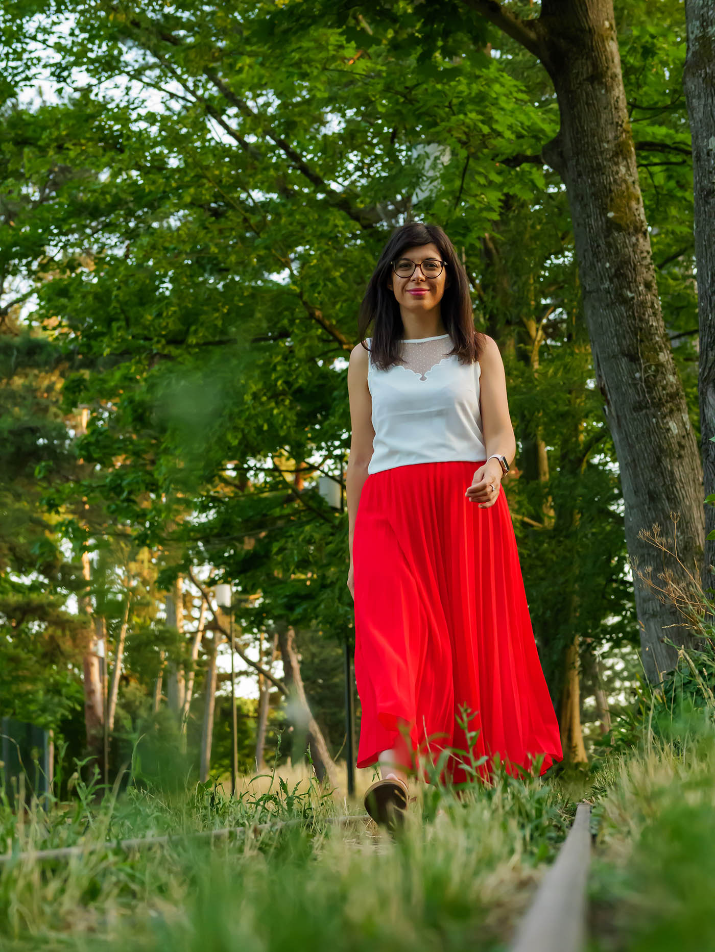 photo de mode au Parc de la Tête d'or