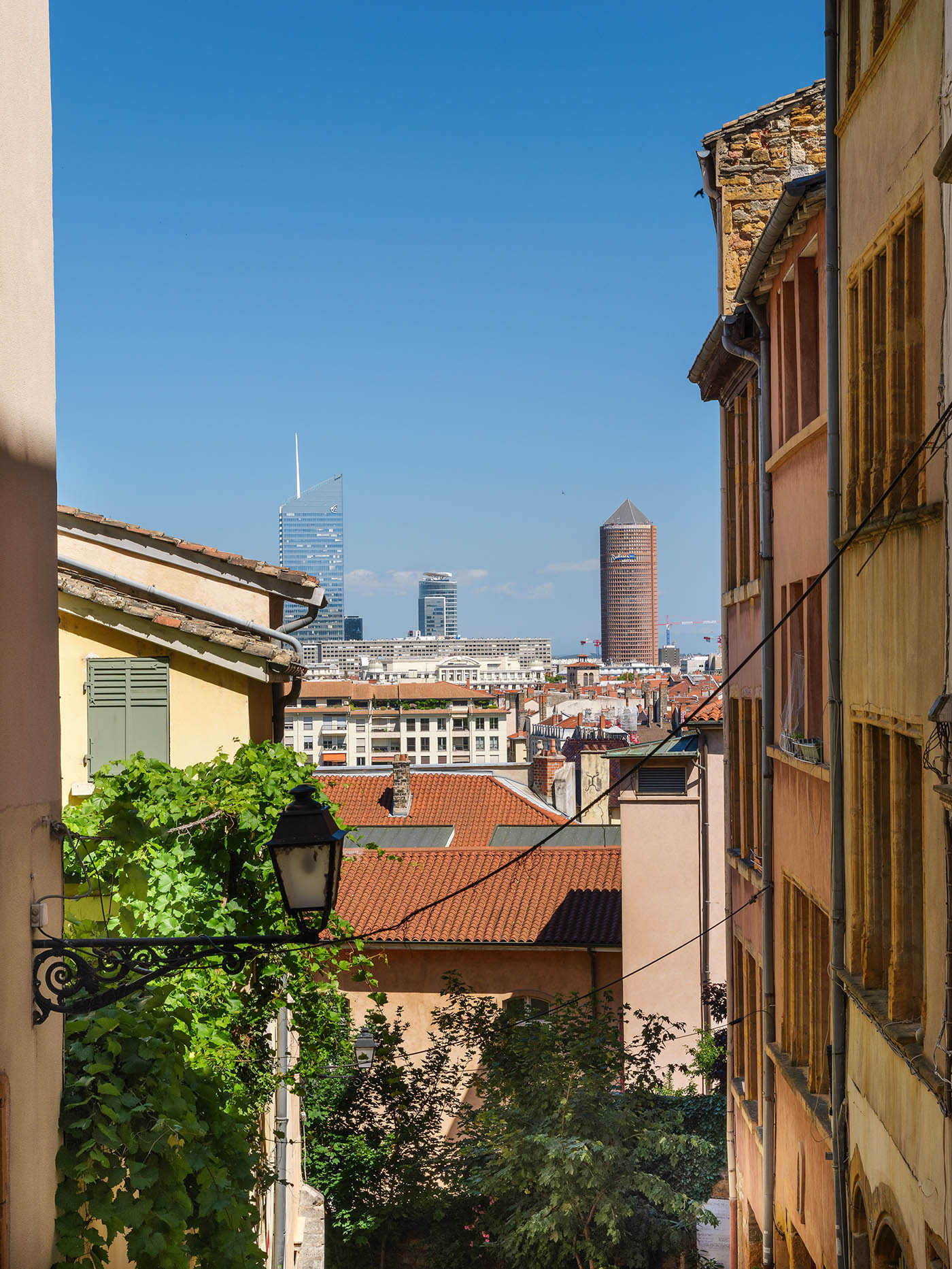 vue sur la skyline de Lyon