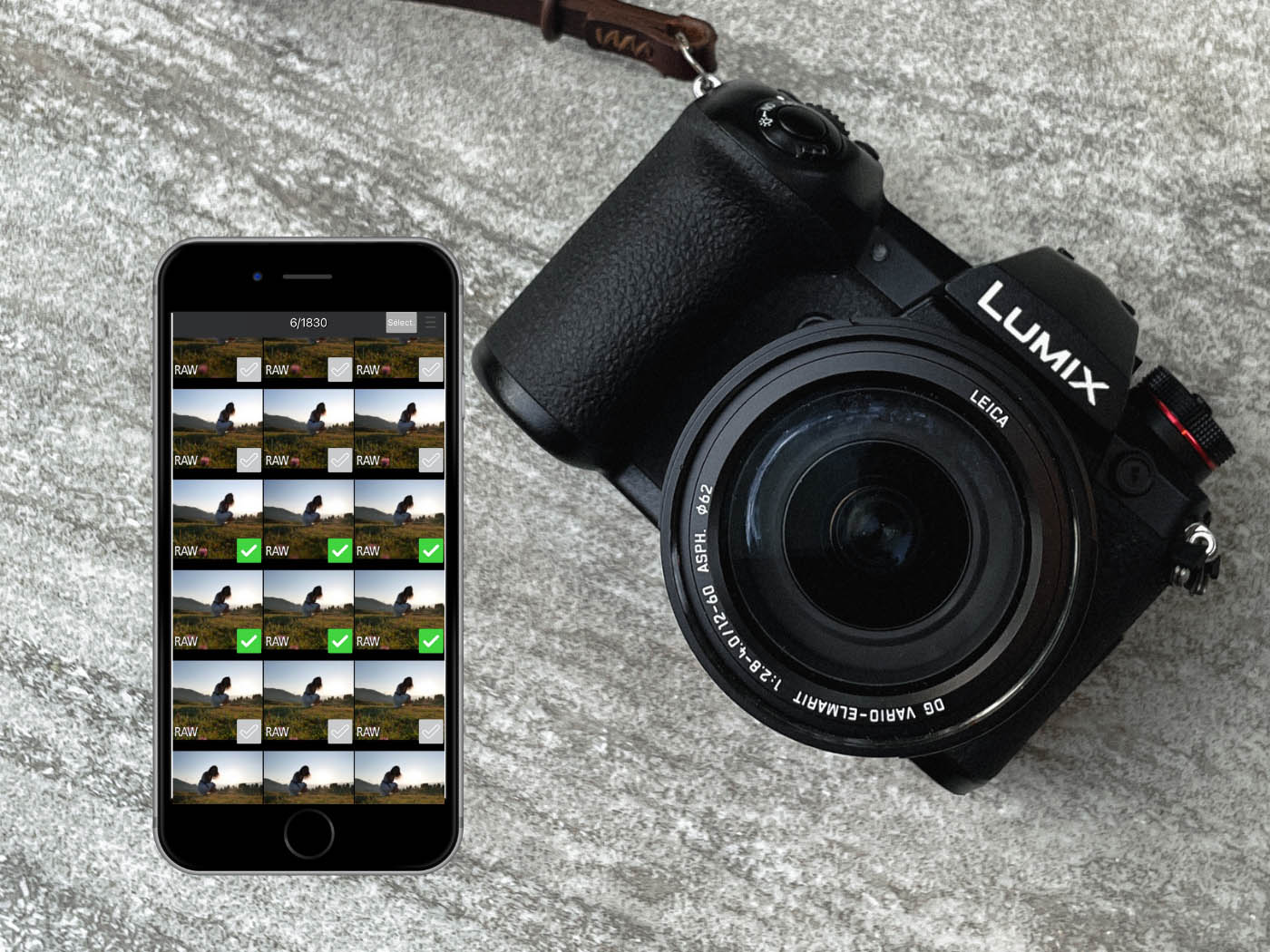 copier photos appareil photo Lumix vers smartphone