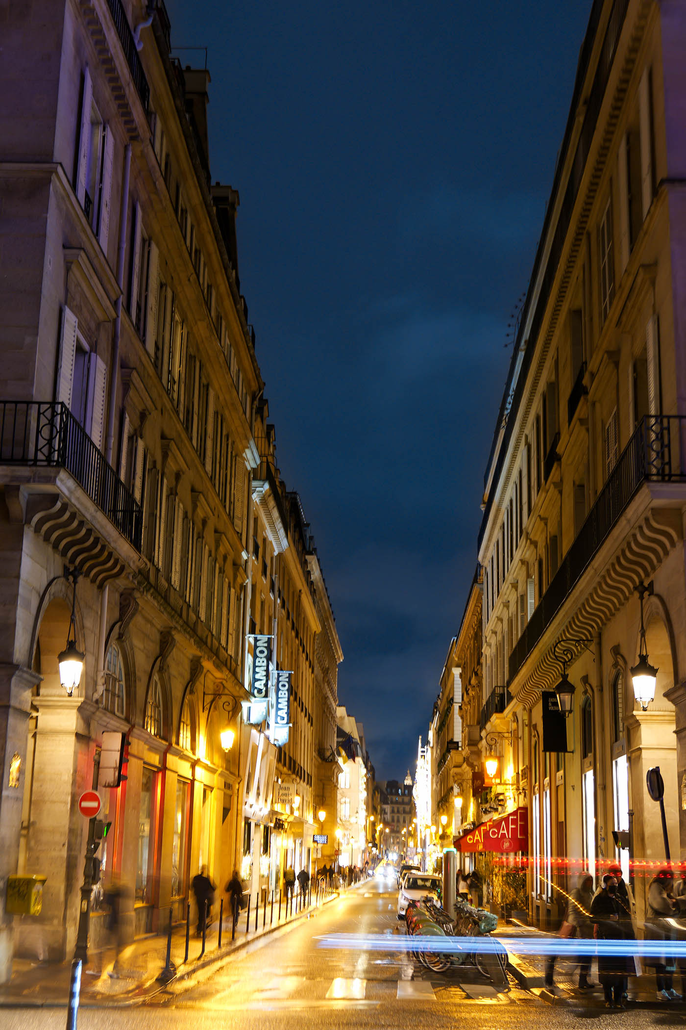 photo de nuit dans Paris