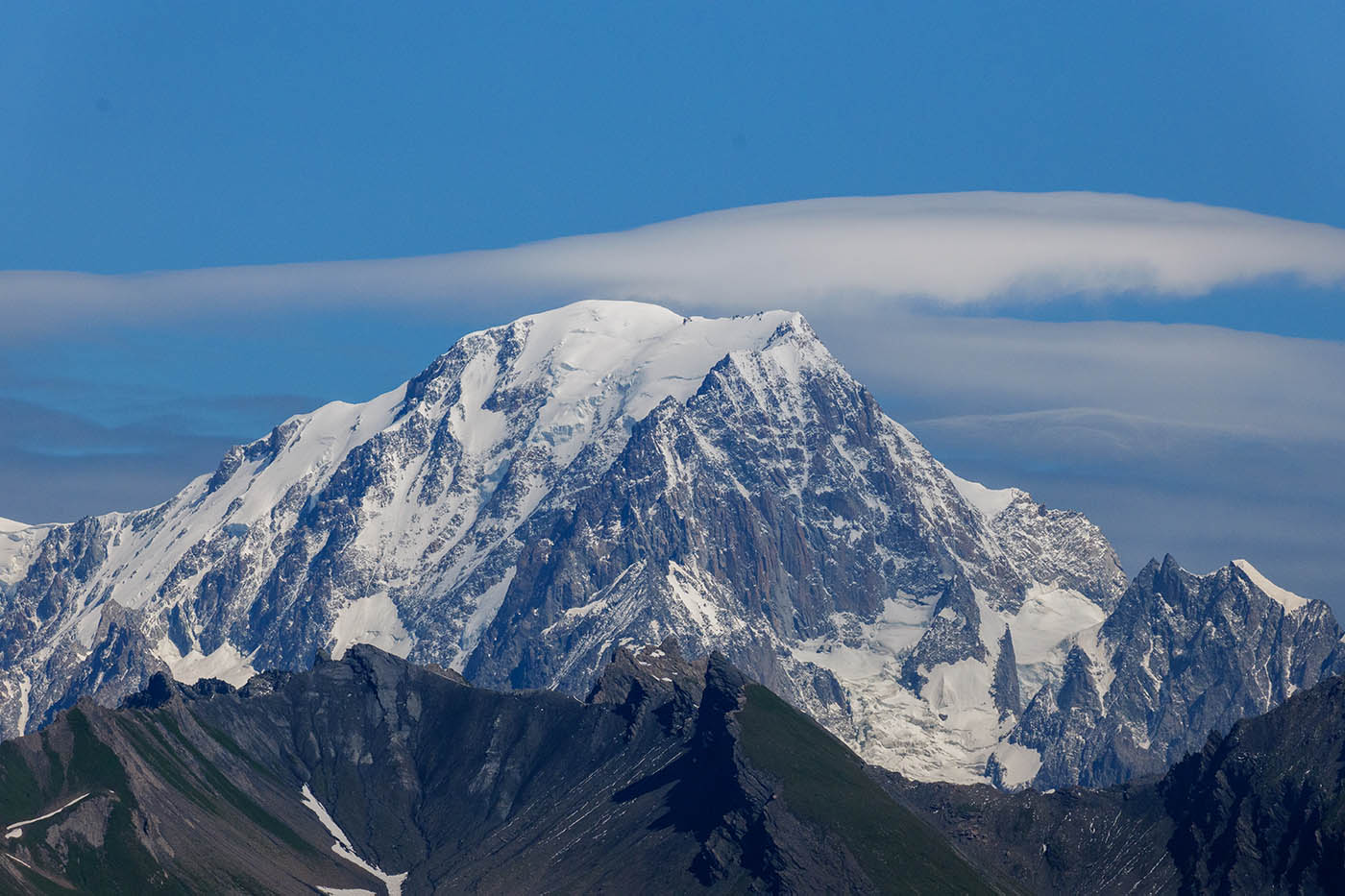 vue sur Mont-Blanc