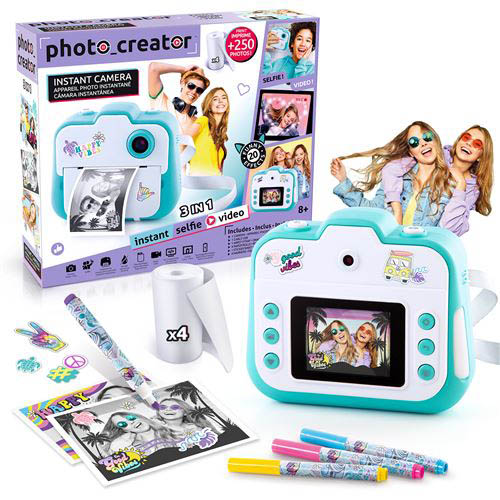 VTech - KidiZoom Print Cam Rouge, Appareil Photo Enfant à Impression  Instantanée, Photo, Selfie, Vidéo, Écran Couleur, Filtres et Effets  Rigolos