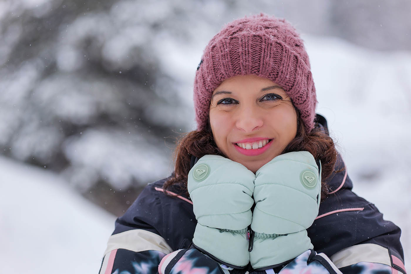 portrait à la neige