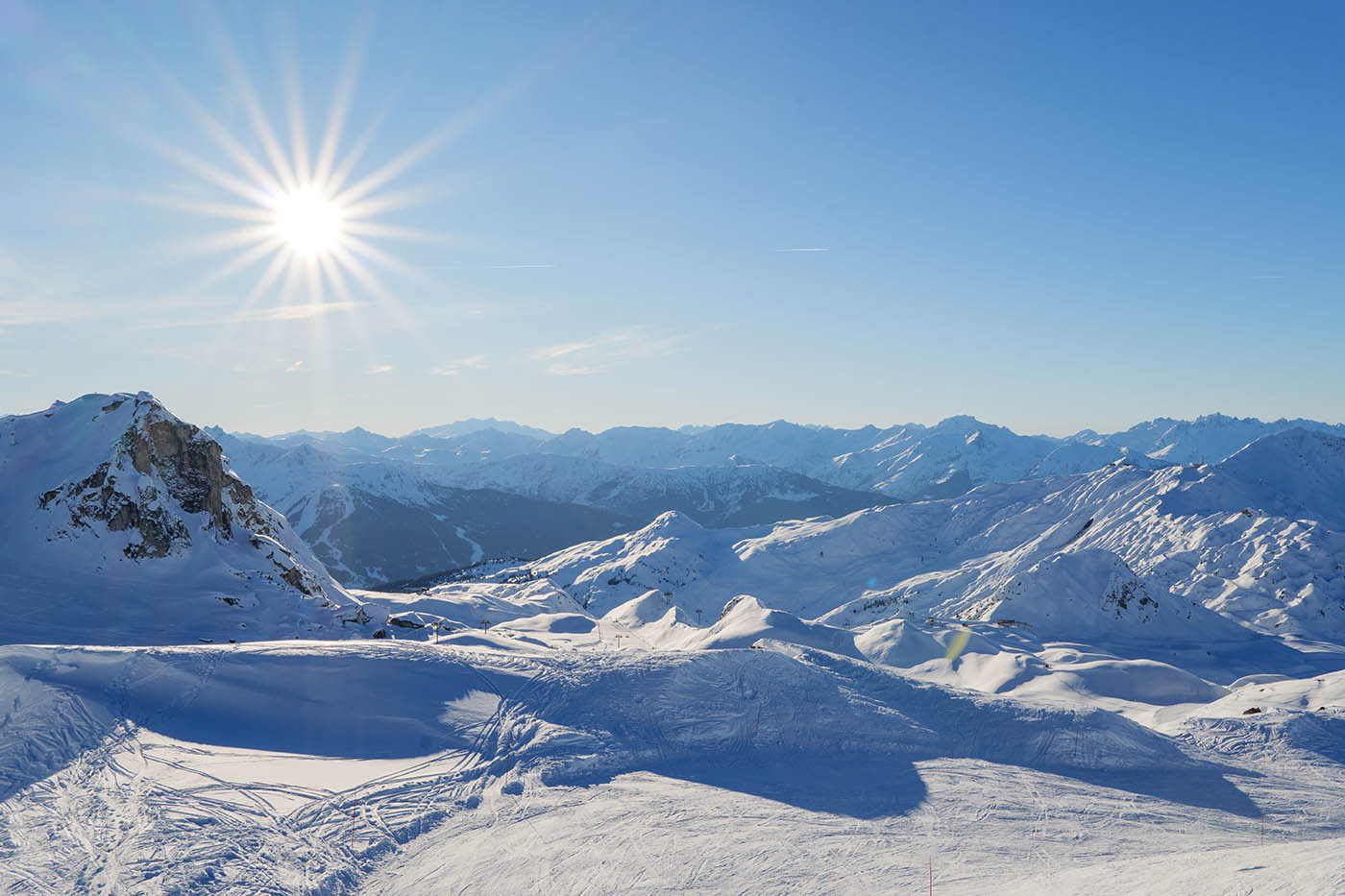 photo paysage montagne enneigée