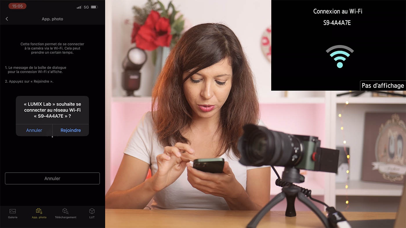 Comment relier appareil photo et smartphone en wifi ?