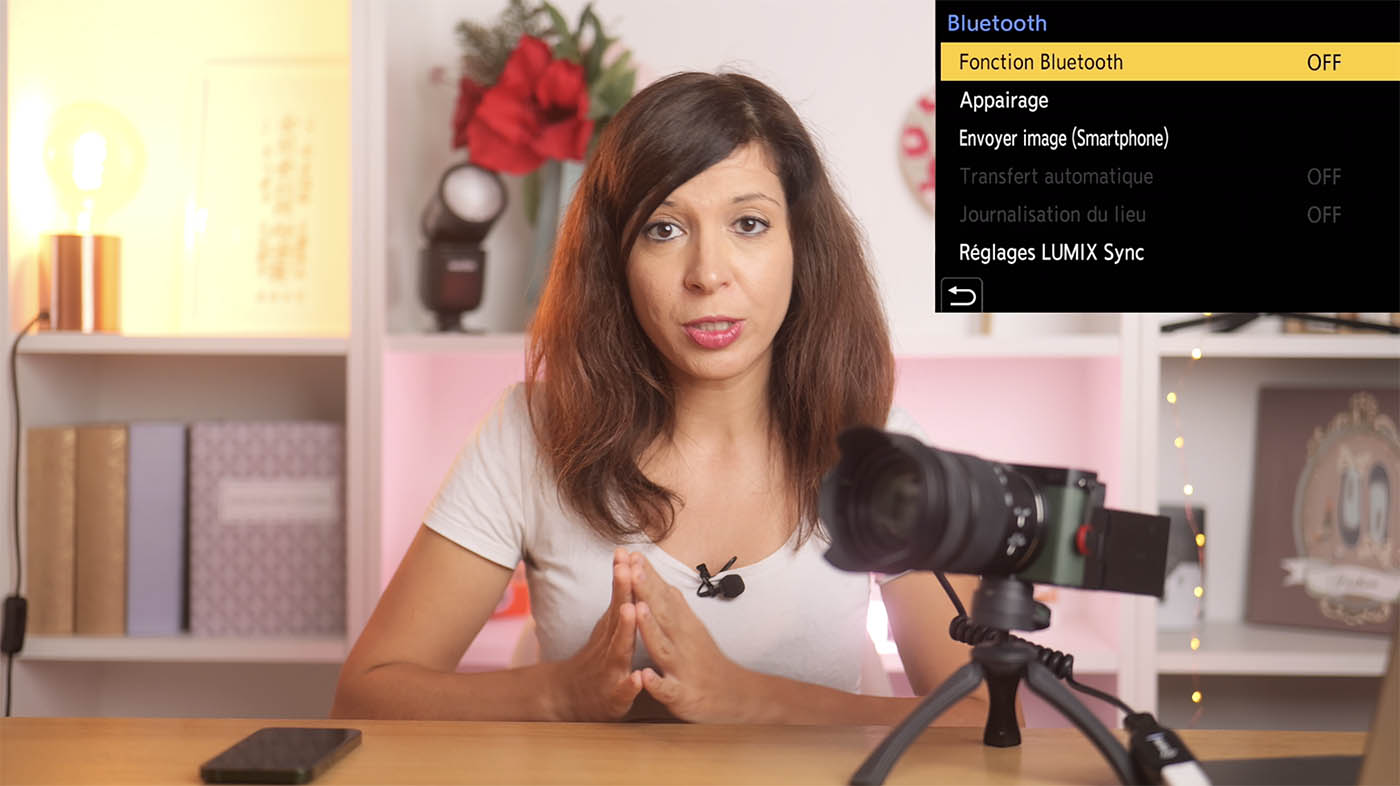 Relier appareil photo et smartphone en bluetooth avec Lumix Lab