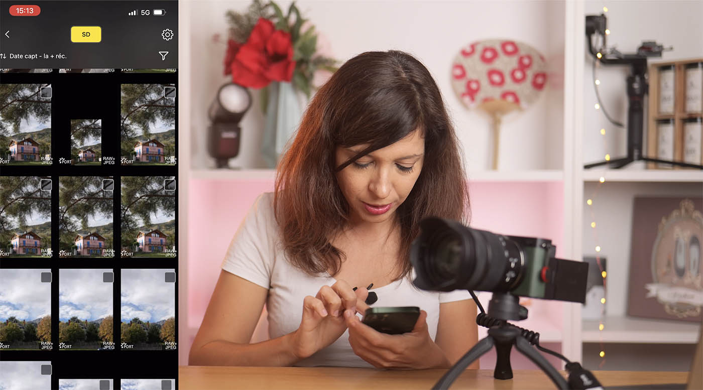 transfert photo et vidéo Lumix Lab tuto
