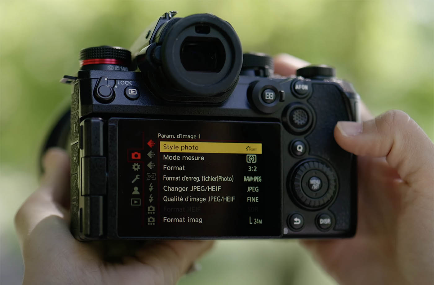 Panasonic Lumix S1II ergonomie