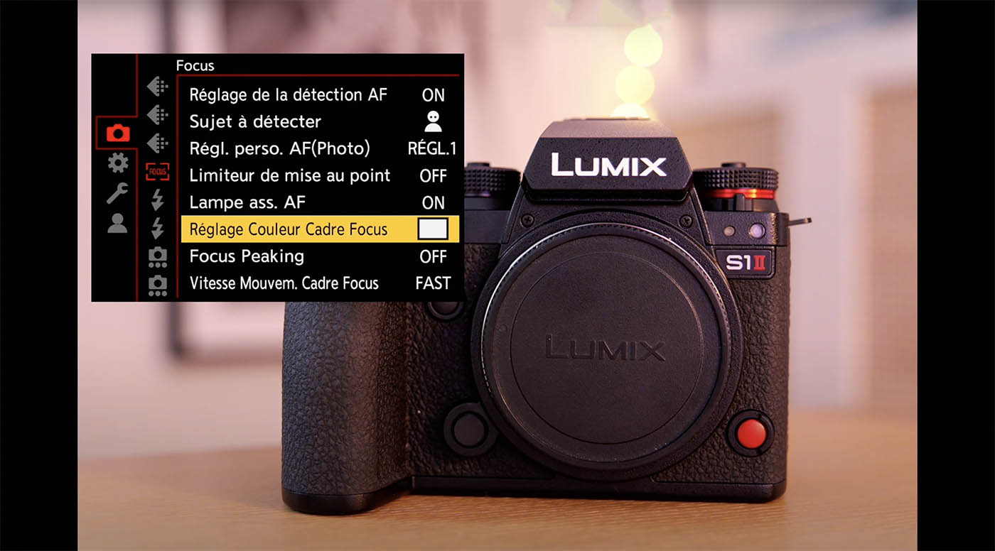 choix couleur zone focus
