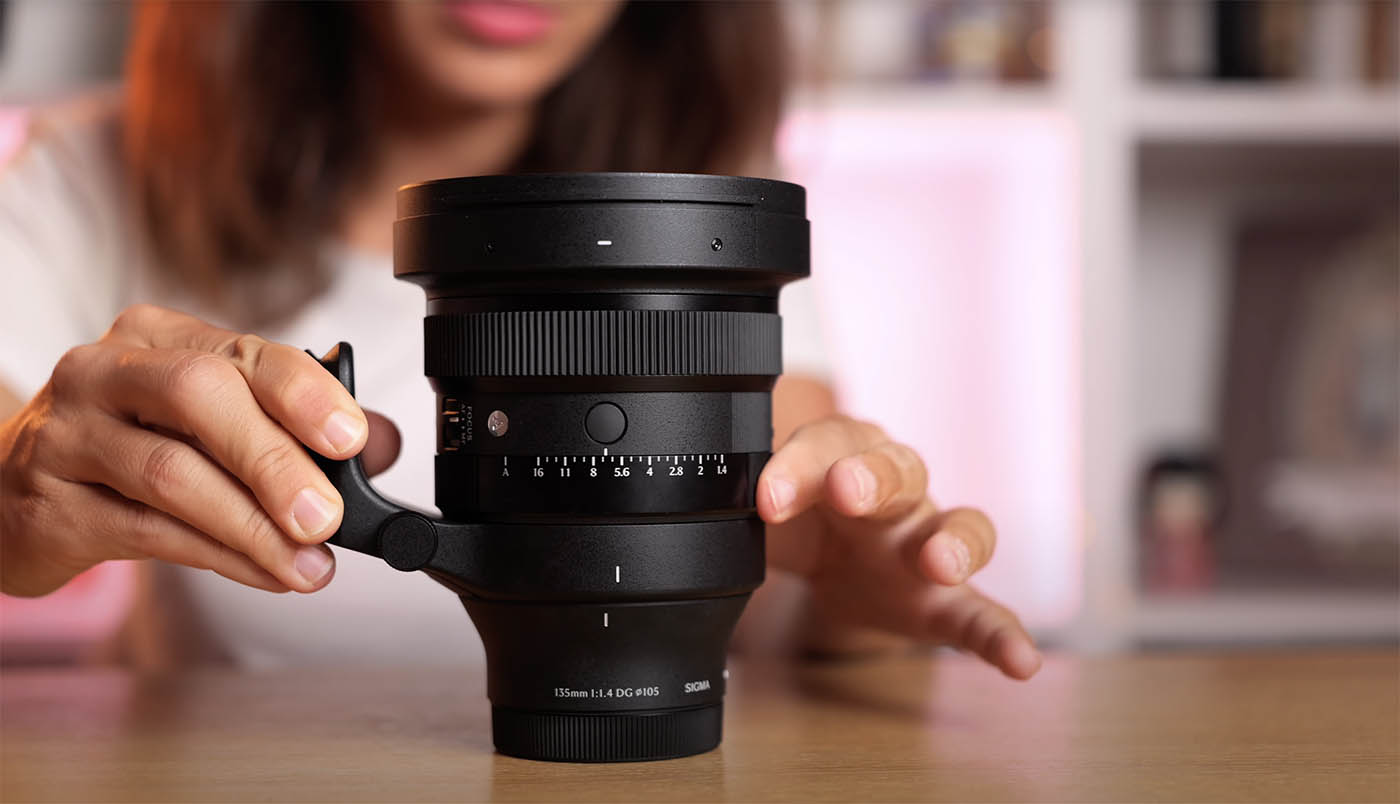 Sigma 135mm f1.4 bague ouverture