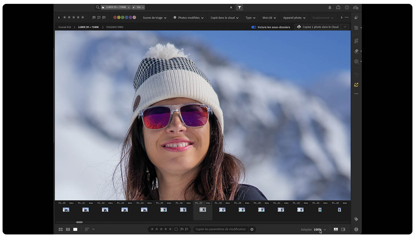 avis netteté objectif portrait