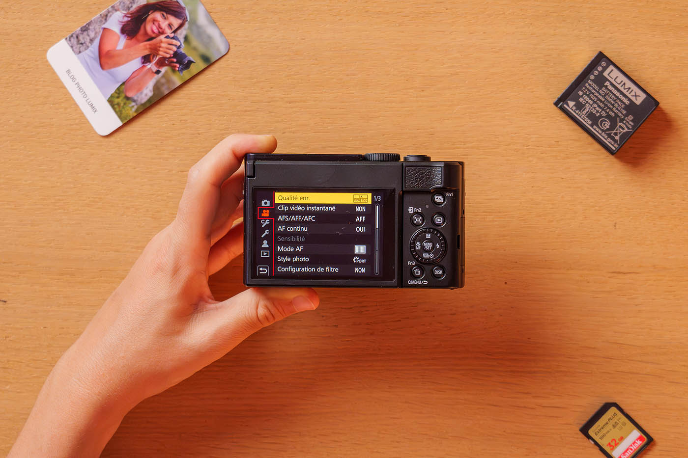 meilleurs réglages vidéo Lumix TZ99