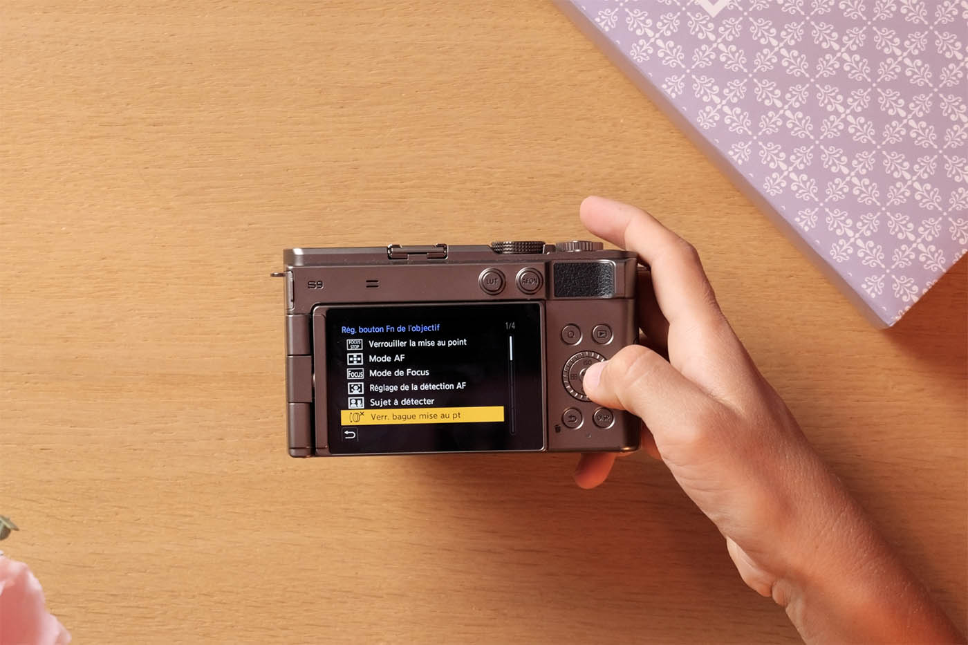 configuration objectif Panasonic